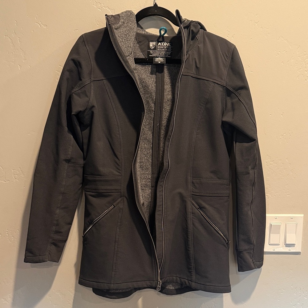 Kuhl Women's Grey Hooded Softshell Coat